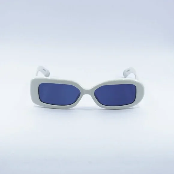Jacquemus ROND CARRE JAC/11 C2 Sunglasses White Rectangle  display picture 2